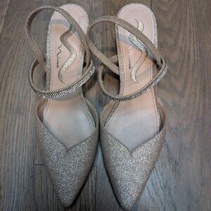 Champagne Sparkly Bridal Shoes